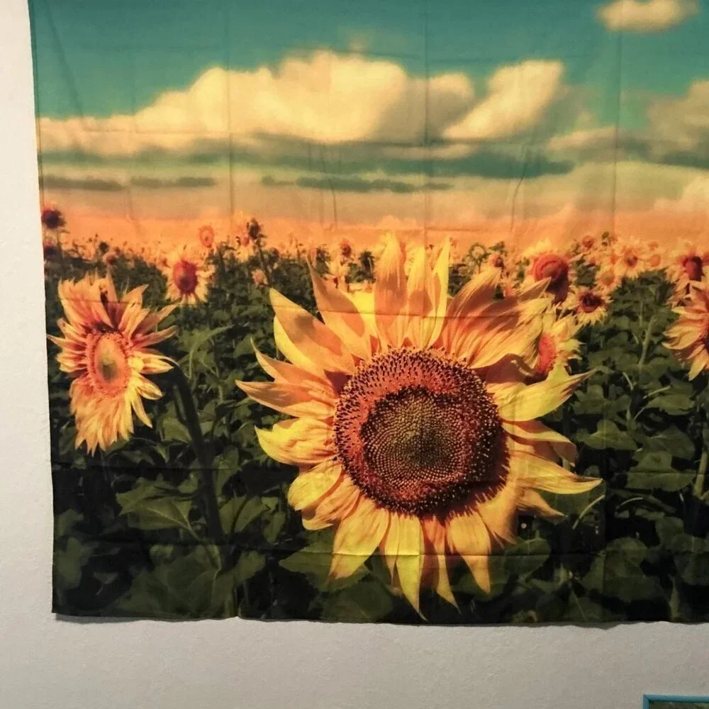 SUNFLOWER TAPESTRY WALL HANGING